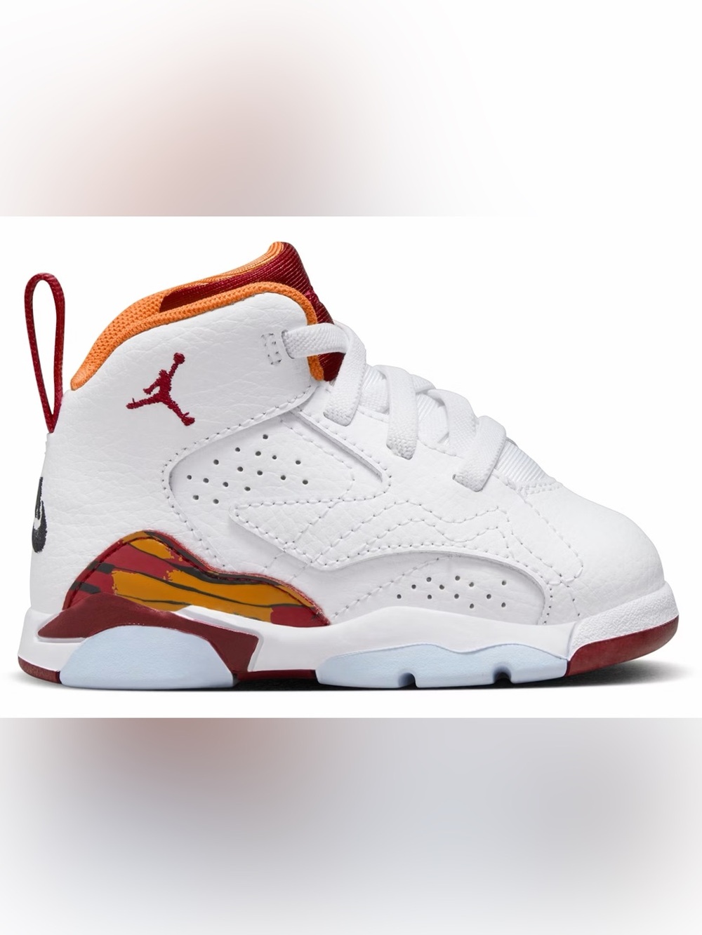Nike Jordan Jumpman MVP White Vivid Orange Black Cardinal Red (5C) Toddler